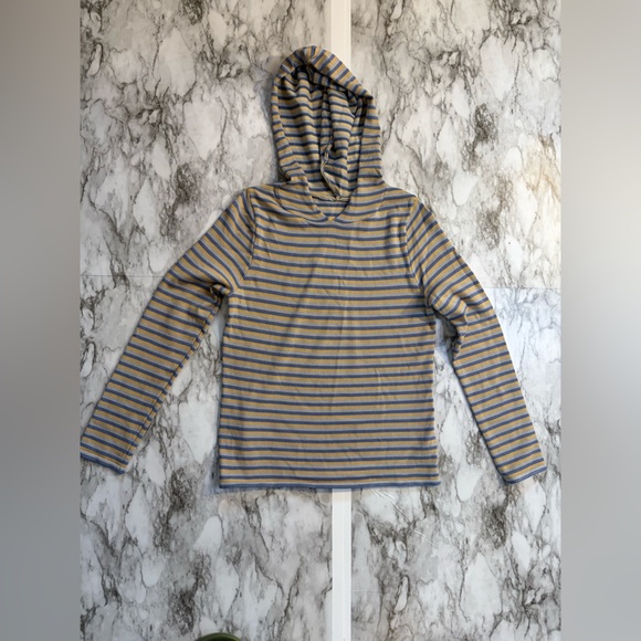 Set of hooded top and pants striped pajamas - Picture 3 of 11